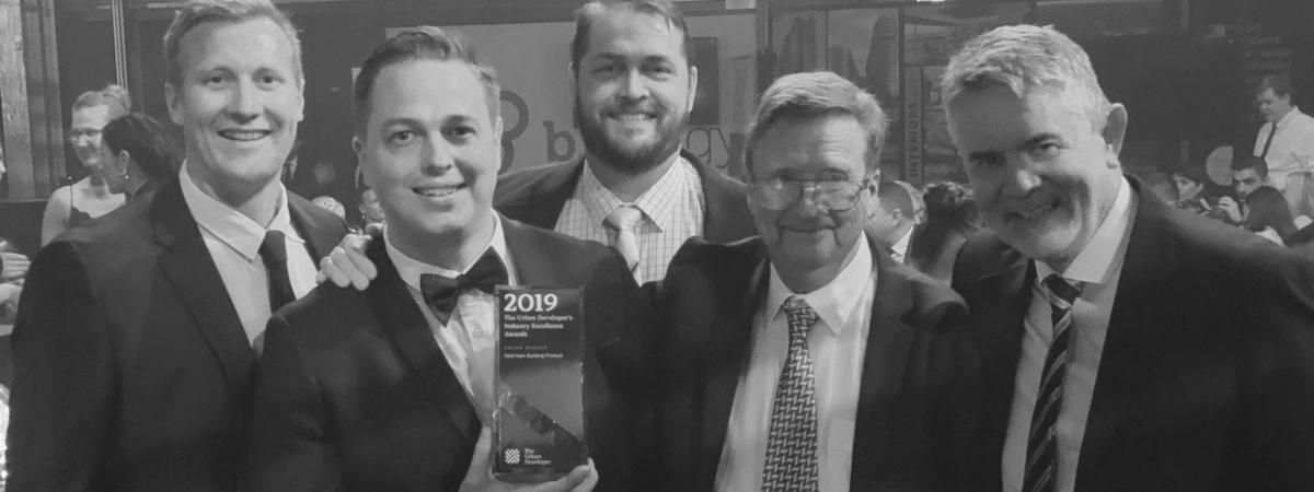 Boral Concrete Solutions and Business Improvement General Manager Luke Dingle, Concrete Technical Support Manager Matt Bond, Queensland Major Projects Key Account Manager Dave Dyson, Queensland Regional Concrete Technologist Andy Ackroyd and Key Account Manager Brett Sellick