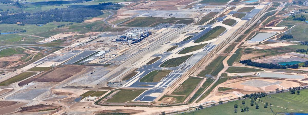 Birds eye's view of Western Sydney Airport