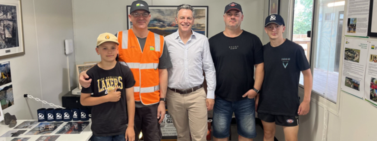 Adam’s nephew Jacob, Adam DeLuca, Matt Mc Kenzie, Joel DeLuca and JJ at the Montrose Family Open Day 2024. 