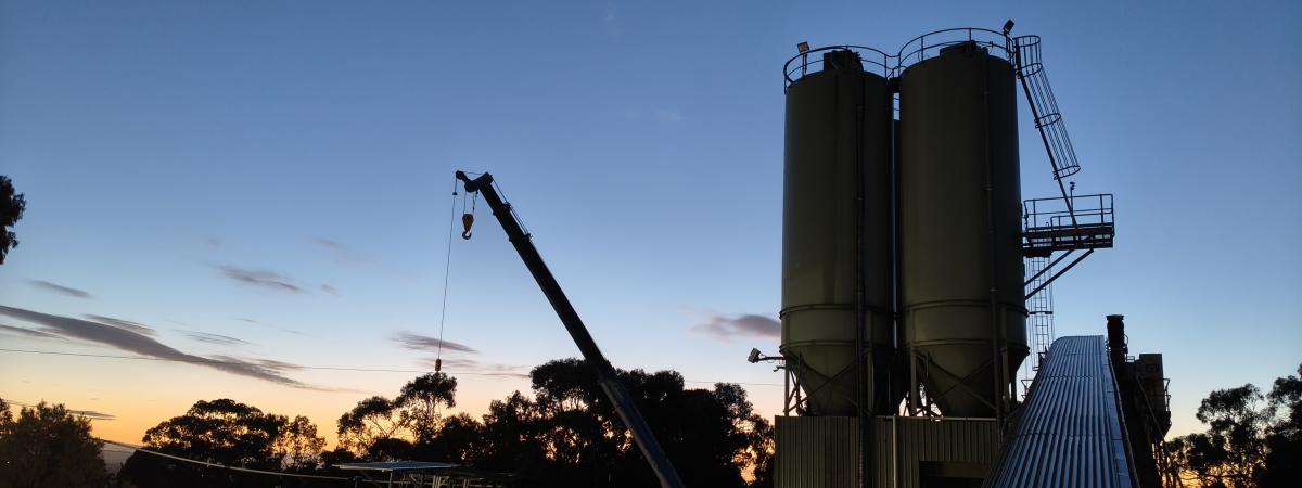 Sunrise at Cranbourne Concrete Plant