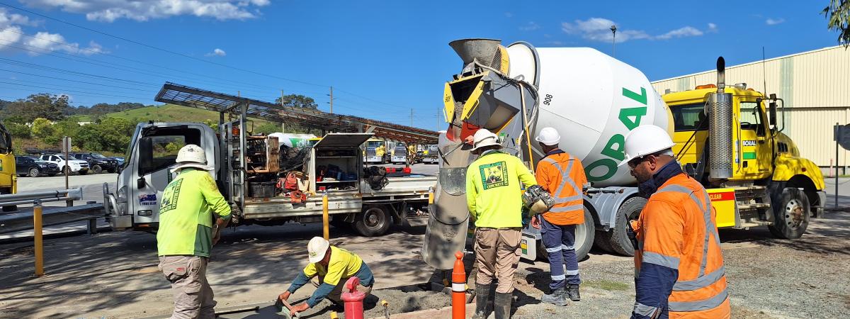 Boral Recarbonated aggregates concrete trial