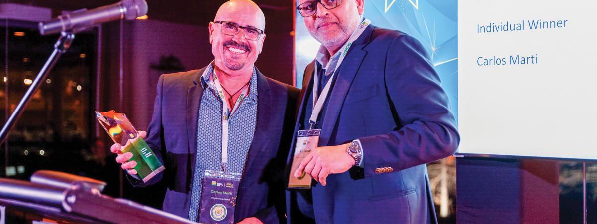 Carlos Marti with Vik Bansal at STAAR awards