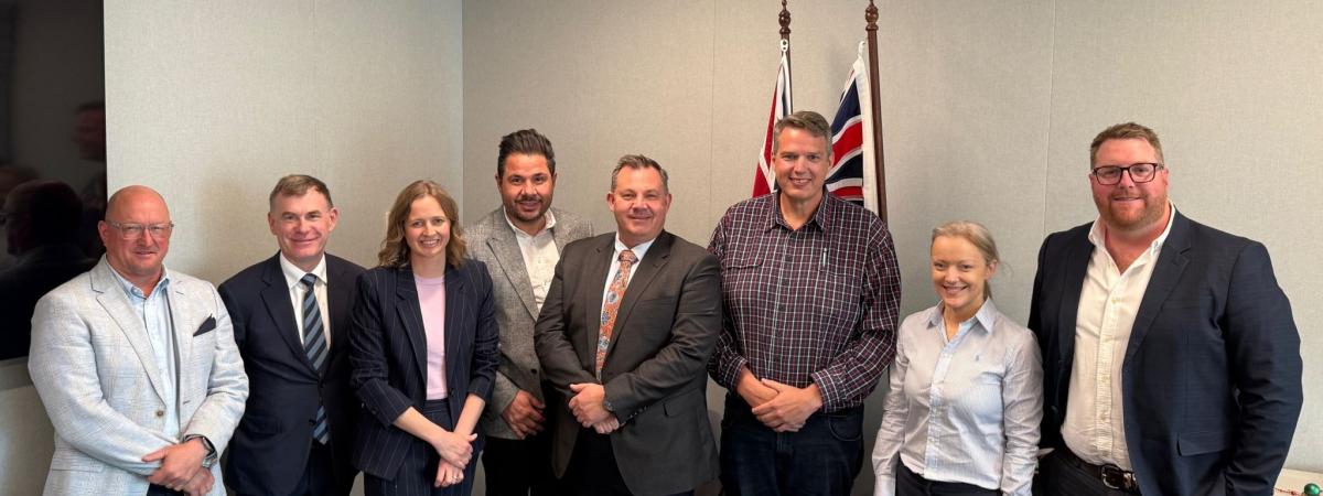 Kevin Whelan pictured with other attendees of the Ministerial Roundtable in South Australia
