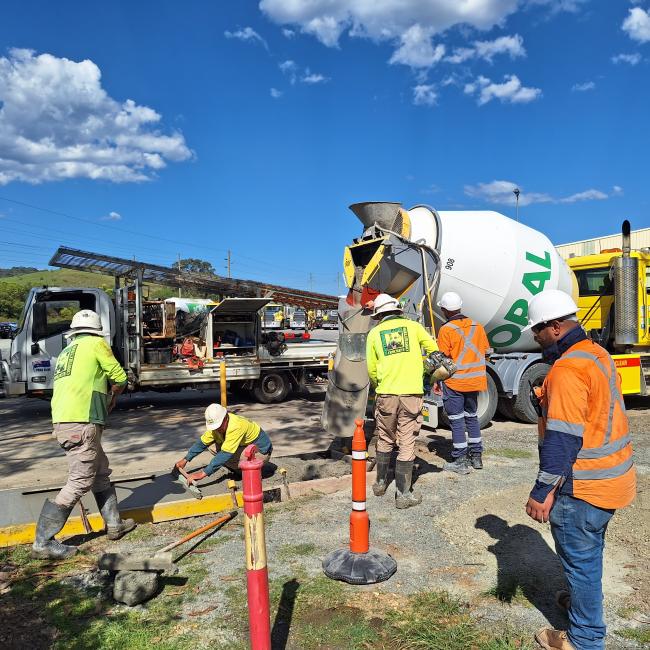 Boral Recarbonated aggregates concrete trial