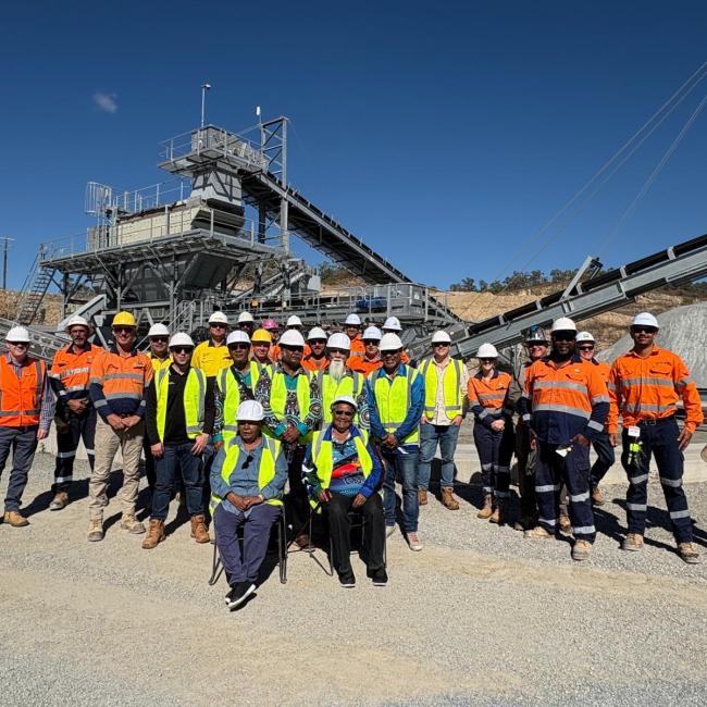 Roseneath quarry crushing plant grand opening