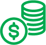 Icon of coins stacked