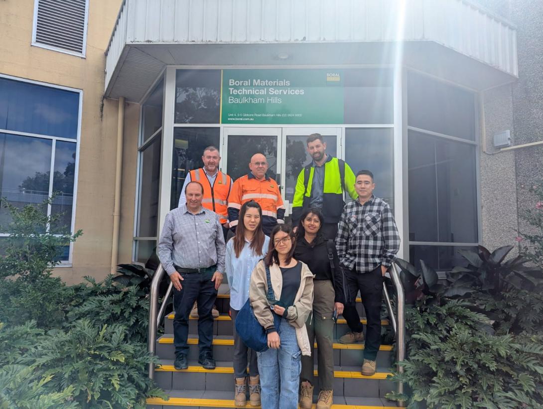 Material Technical Services lab - Australian Institute of Quantity Surveyors visit 