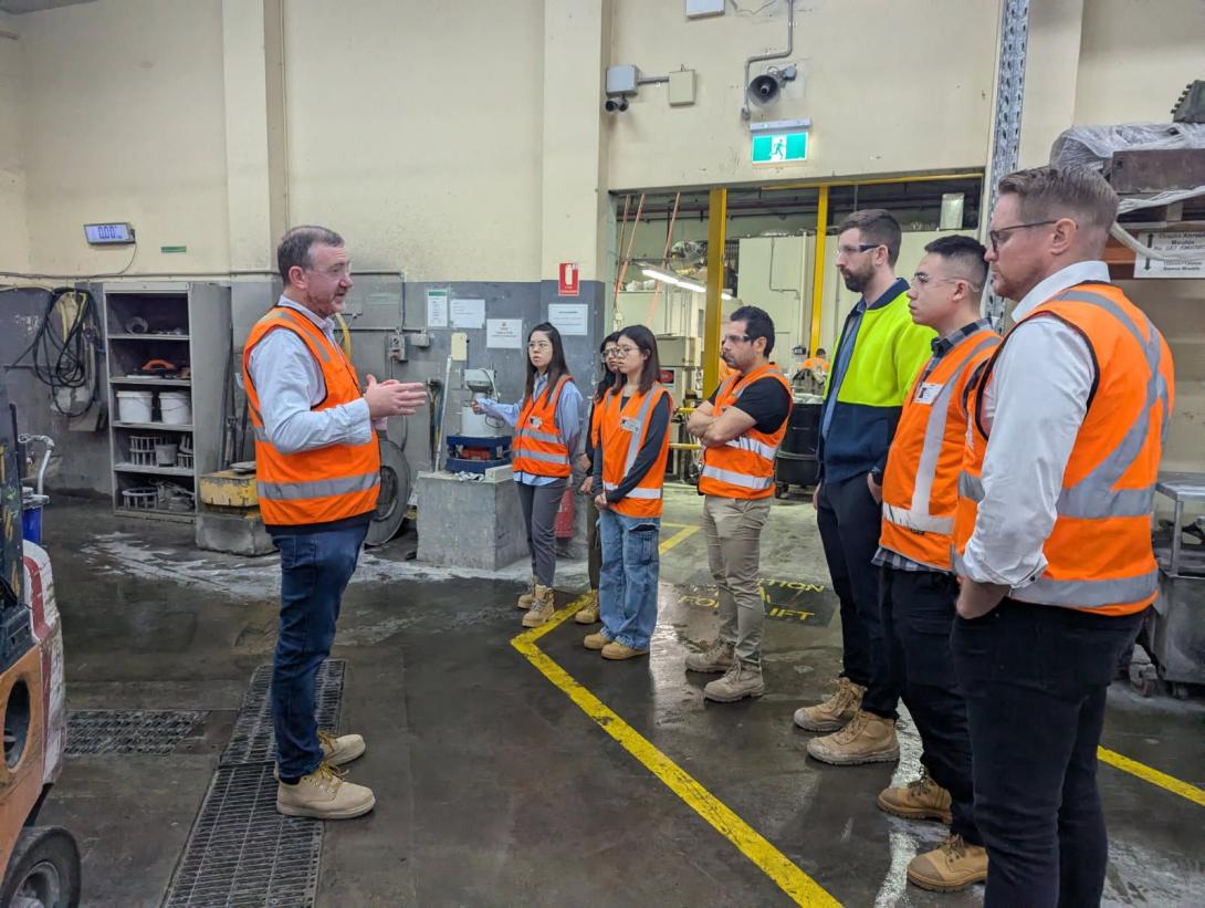 Material Technical Services lab - Australian Institute of Quantity Surveyors visit 