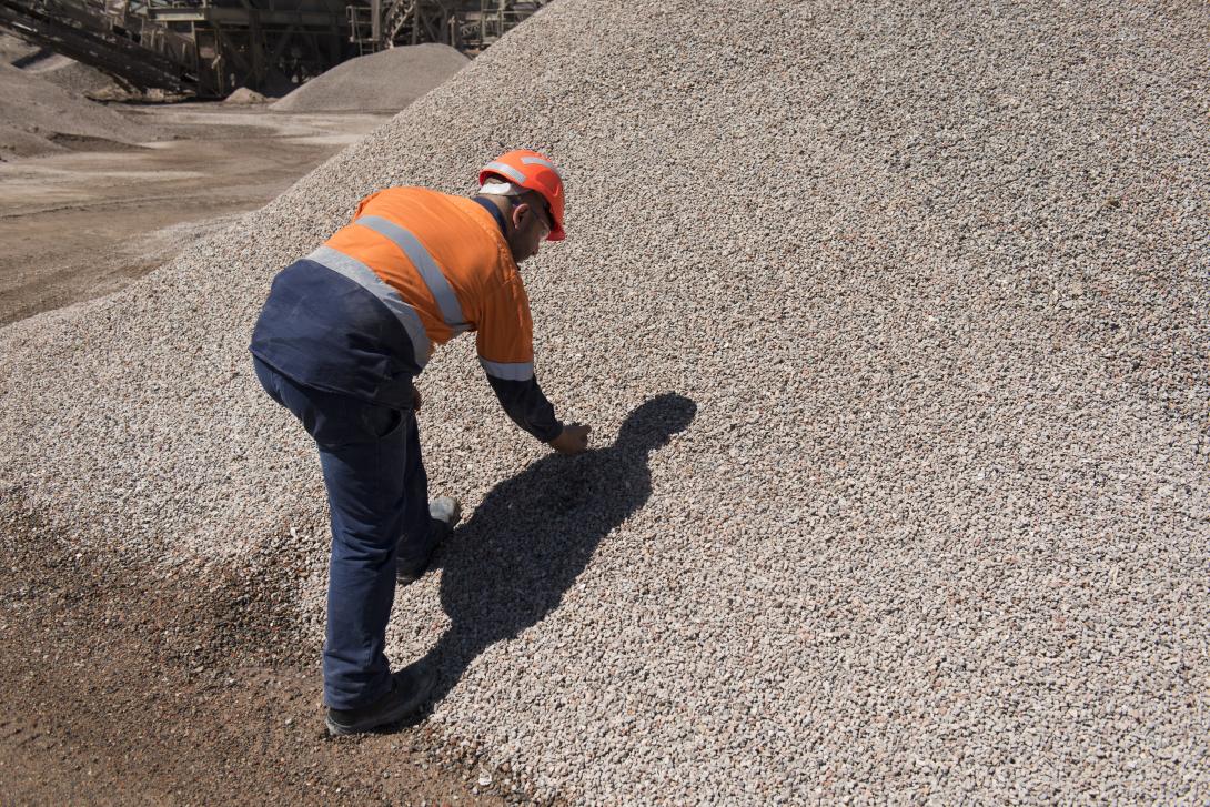 Recycled aggregates at Boral facility