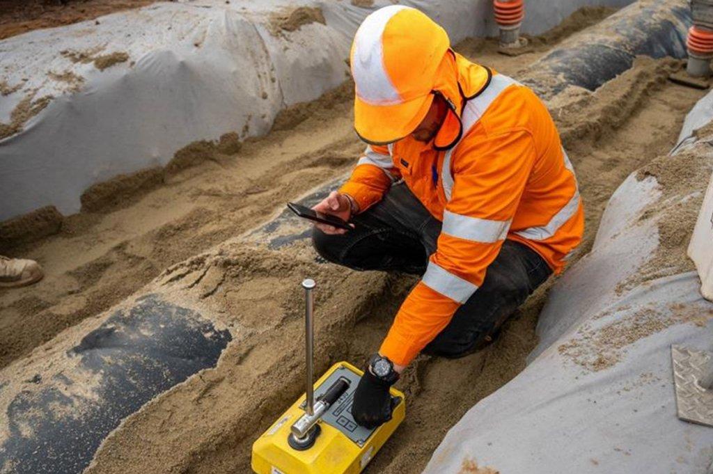 blended recycled glass sand 