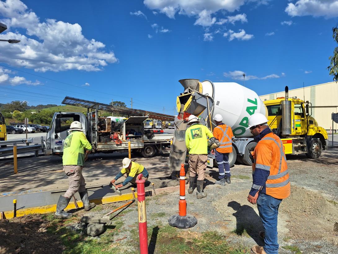 Boral Recarbonated aggregates concrete trial