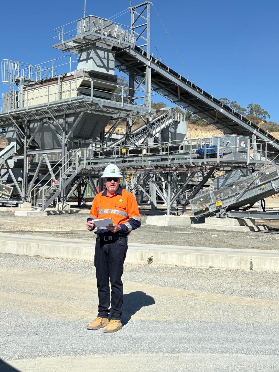 Roseneath quarry crushing plant grand opening