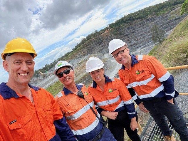 Team at West Burleigh Quarry